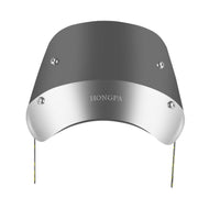 HONGPA DY-002 5-7 Inch Retro Motorcycle Modified PC Windshield(Smoked)