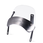 HONGPA DY-002 5-7 Inch Retro Motorcycle Modified PC Windshield(Transparent)