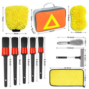 11 PCS / Set Soft Detail Brush Water-resistant Car Wash Gloves