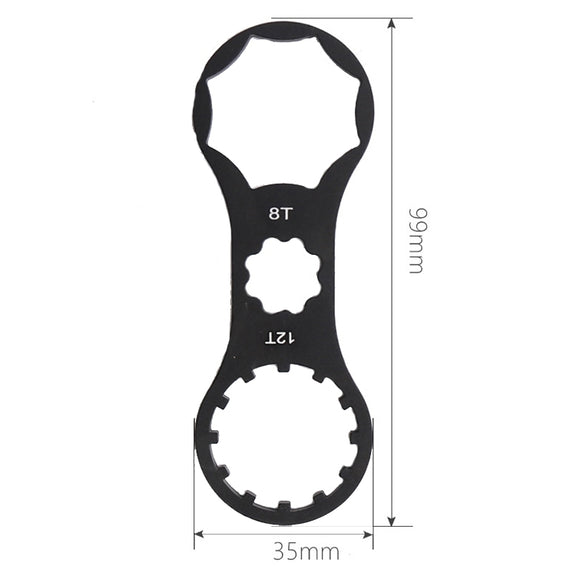 Bike Aluminum Alloy Shock Absorber Disassembly Repair Tool(Black)