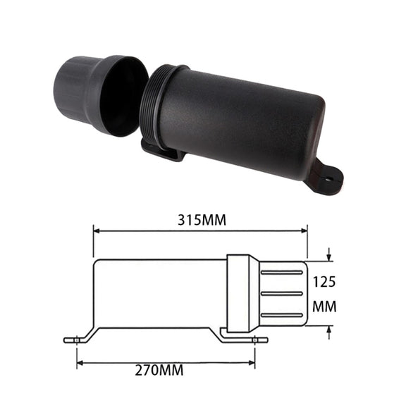Universal Motorcycle Tool Tube Retrofit Parts, Wide: 125mm