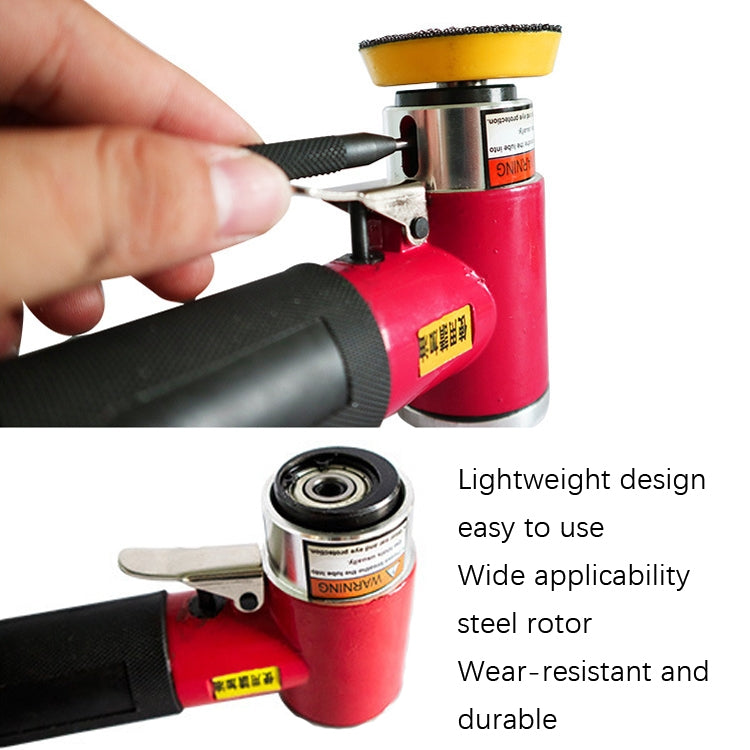Pneumatic Polishing Machine Sandpaper Machine Car Waxing Machine(Black With 2 inch 3 inch Pallet)