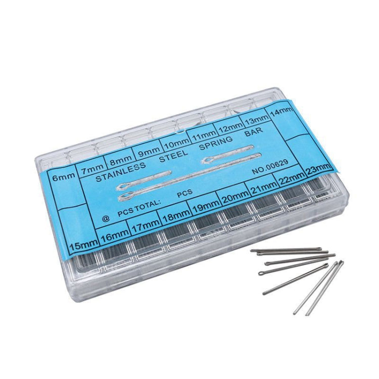 6-23mm Stainless Steel Watch Link Pins Cotter Bar(Silver)
