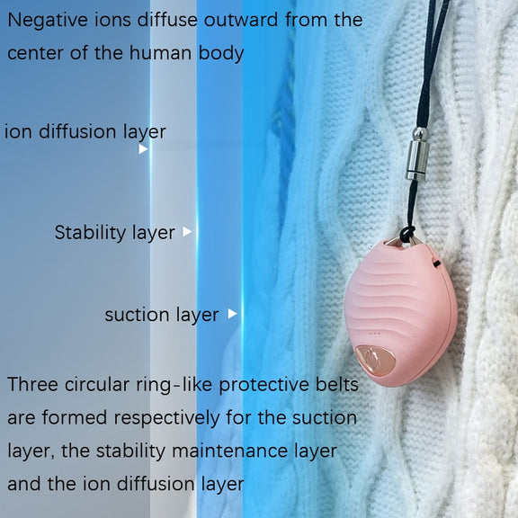 Neck Car Negative Ion Air Purifier(S02 Black)
