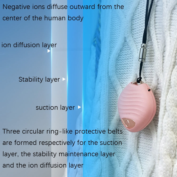 Neck Car Negative Ion Air Purifier(S02 Pink)
