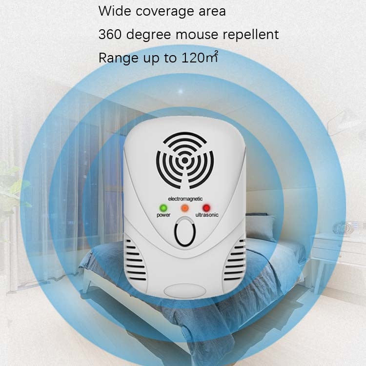 DC-9001 Household Electronic Mouse Repeller, Specification: US Plug(White)