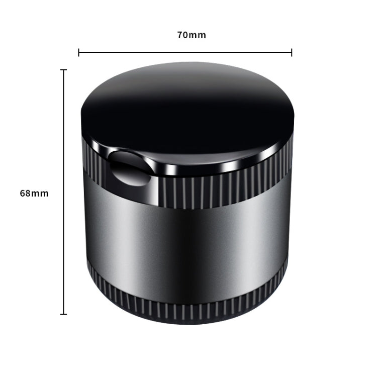 Car Ashtray With LED Ambient Light(Gray)