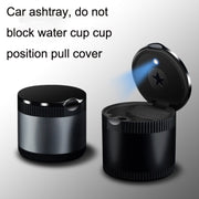 Car Ashtray With LED Ambient Light(Gray)