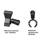 LKT-300 30-65cm Full Metal Disc Base Dual Microphone Stand,Size: 140mm Base