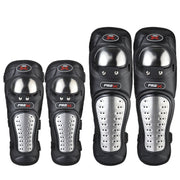 PRO-BIKER RH-1010 Motorcycle Keep Warm Anti-Fall Stainless Steel Protective Gear(Knee Pads + Elbow Pads)
