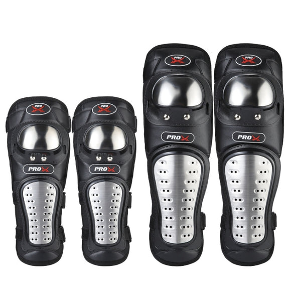PRO-BIKER RH-1010 Motorcycle Keep Warm Anti-Fall Stainless Steel Protective Gear(Knee Pads + Elbow Pads)