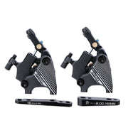 1 Pair IIIPRO Flat Mount Road Calipers Bilateral Brakes(Black)