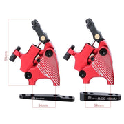 1 Pair IIIPRO Flat Mount Road Calipers Bilateral Brakes(Black)