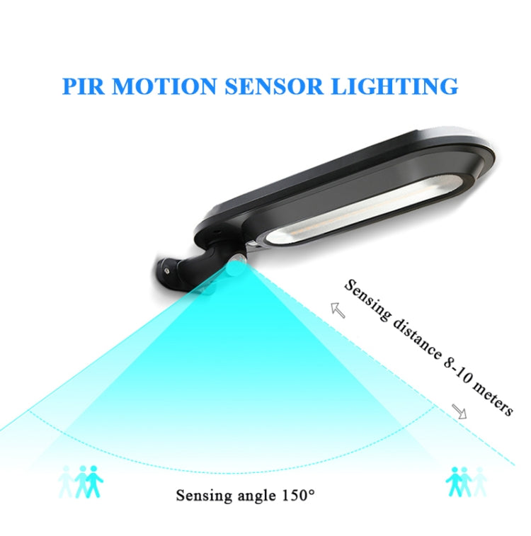 DS018 Solar Wall Lamp Outdoor Garden Induction Street Light(Black Shell Warm Light)