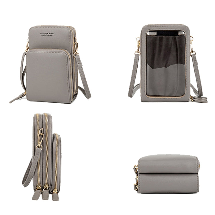 SJ617 Multifunctional Touch Screen Phone Bag Single-shoulder Bag(Black)