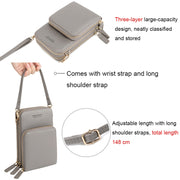 SJ617 Multifunctional Touch Screen Phone Bag Single-shoulder Bag(Black)