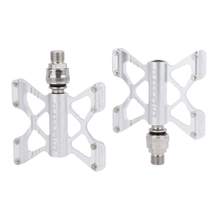 LP LitePro K5 Folding Bkie Aluminum Alloy Bearin Pedals(Silver)