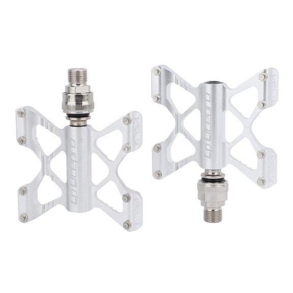LP LitePro K5 Folding Bkie Aluminum Alloy Bearin Pedals(Silver)