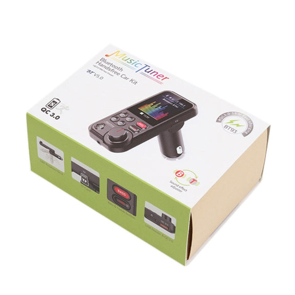 BT93 Color Screen Car MP3 Bluetooth Player(Black)