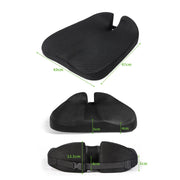 QFC060 V-shaped Car Memory Foam Non-slip Seat Cushion(Black)
