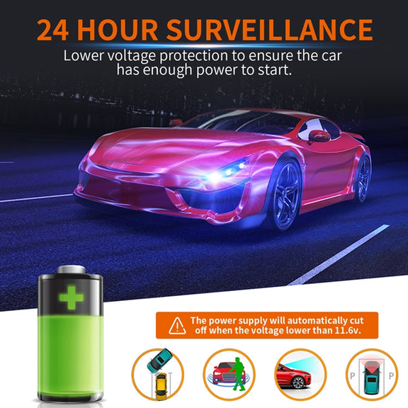 108 GPS Locator 12V/24V To 5V Low Voltage Protection Power Cable