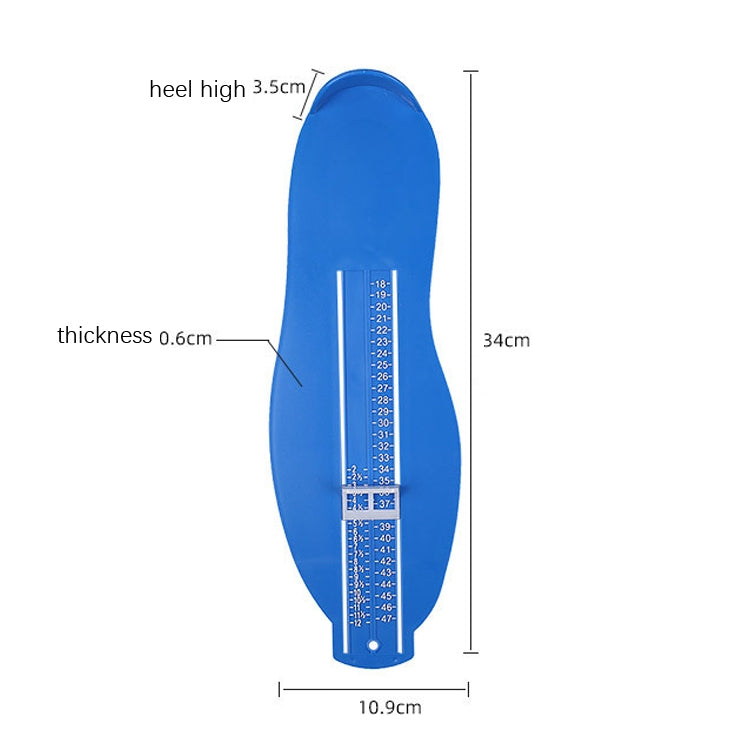 Adult Foot Gauge Universal Measuring Instrument(Black)
