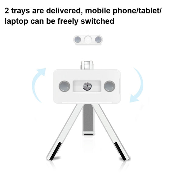 UP-1S Foldable Laptop Stand Mobile Phone Tablet Desktop Stand(White)