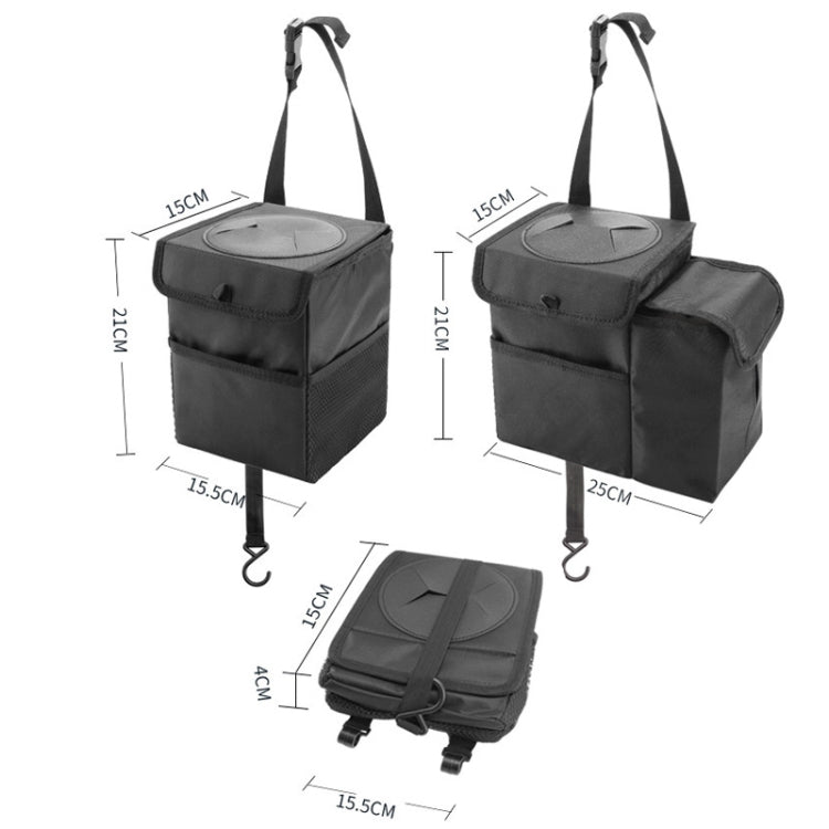 SN720 Car Multifunctional Trash Can Hanging Foldable Storage Bag, Style: Trash Can