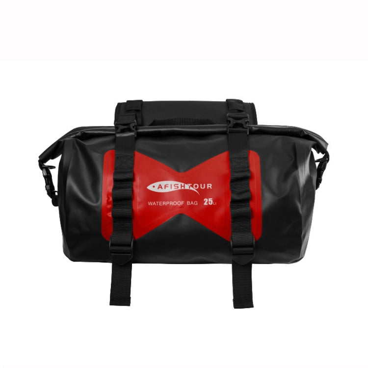 AFISHTOUR FM2021 Large Capacity Water-resistant Motorcycle Rear Seat Bag, Color: Red