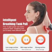 12-speed Charging Electric Cupping Massage Device(Red Wine)