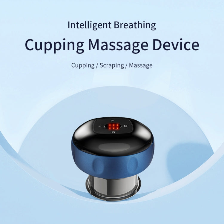 6-speed Charging Electric Cupping Massage Device(Black)