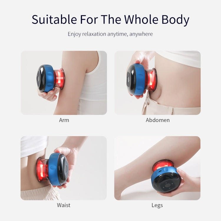 6-speed Charging Electric Cupping Massage Device(Black)