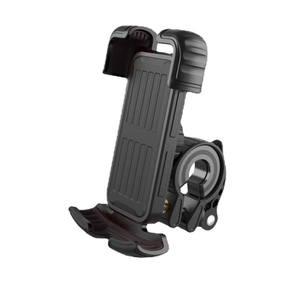 YYS-443-1 Bicycle Push Type Mobile Phone Navigation Bracket(Black)