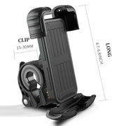 YYS-443-1 Bicycle Push Type Mobile Phone Navigation Bracket(Black)