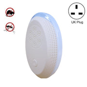 Ultrasonic Mosquito Rat Repellent Night Light, Specification: UK Plug(Gemstone Blue)