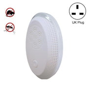 Ultrasonic Mosquito Rat Repellent Night Light, Specification: UK Plug(Pearl White)