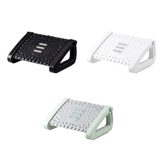 Office Computer Set Up Foot Stool Foot Massage Pedal(Black)