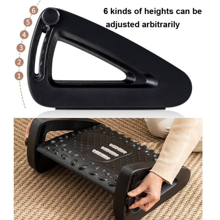 Office Computer Set Up Foot Stool Foot Massage Pedal(White)