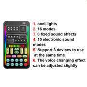i9  Voice Changer Game Live Broadcast Mobile Computer Sound Card