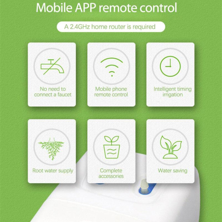 WD-01ADE WIFI Gardening Drip Irrigation Controller, Specification: Double Pump 20 Pots(AU Plug)