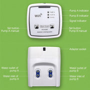 WD-01ADE WIFI Gardening Drip Irrigation Controller, Specification: Double Pump 20 Pots(AU Plug)