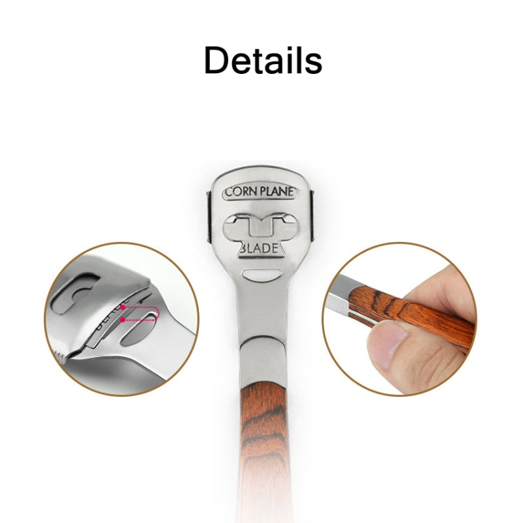 Pedicure Knife For Dead Skin Calluses Tool Set, Specification: Colorful Wooden Iron Box
