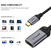 QGeem QG-UA01 USB Type-C To HDMI Adapter(Grey)