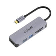 QGeeM QG-UH05-4 5 In 1 TYPE-C Extension HUB Adapter Compatible with SD/TF Reader(5-port) - free shipping - PMC TechLife - Order now!