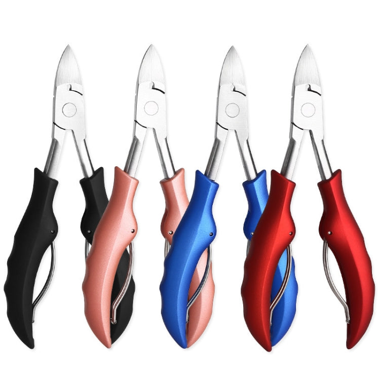 Stainless Steel Nail Clippers Olecranon Dead Skin Pliers Set(Blue ABS Handle)