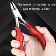 Stainless Steel Nail Clippers Olecranon Dead Skin Pliers Set(Blue ABS Handle)