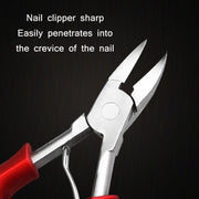 Stainless Steel Nail Clippers Olecranon Dead Skin Pliers Set(Blue ABS Handle)