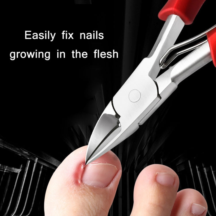 Stainless Steel Nail Clippers Olecranon Dead Skin Pliers Set(Blue ABS Handle)