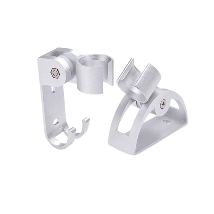 5 PCS Space Aluminum Shower Base(With Hook)