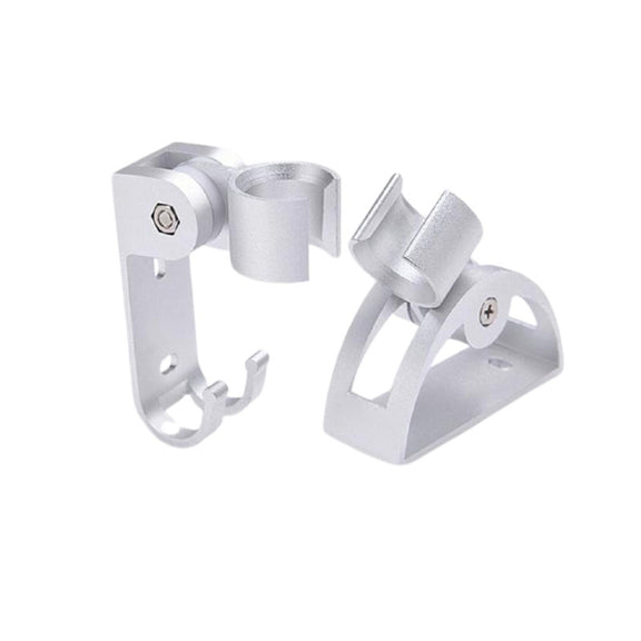 5 PCS Space Aluminum Shower Base(With Hook)